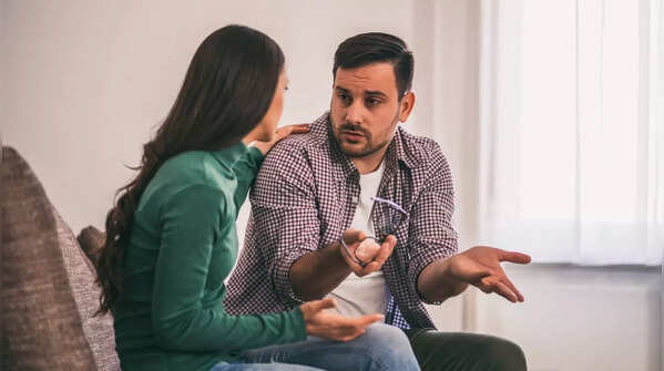 Man and woman disagreeing about defining the relationship